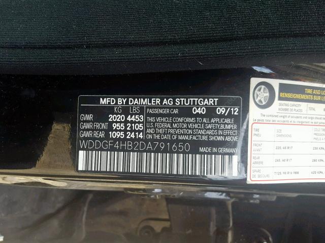 WDDGF4HB2DA791650 - 2013 MERCEDES-BENZ C 250 BLACK photo 10