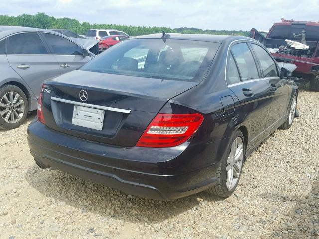 WDDGF4HB2DA791650 - 2013 MERCEDES-BENZ C 250 BLACK photo 4