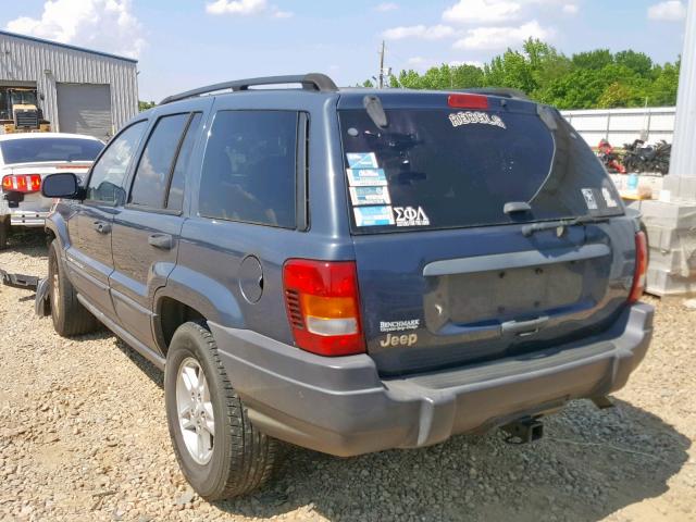 1J4GX48S94C227631 - 2004 JEEP GRAND CHER BLUE photo 3