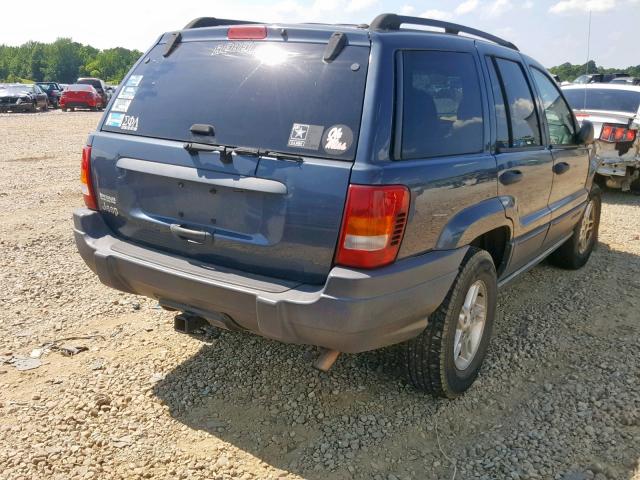 1J4GX48S94C227631 - 2004 JEEP GRAND CHER BLUE photo 4