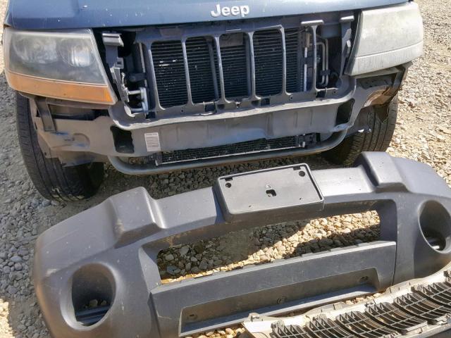 1J4GX48S94C227631 - 2004 JEEP GRAND CHER BLUE photo 9