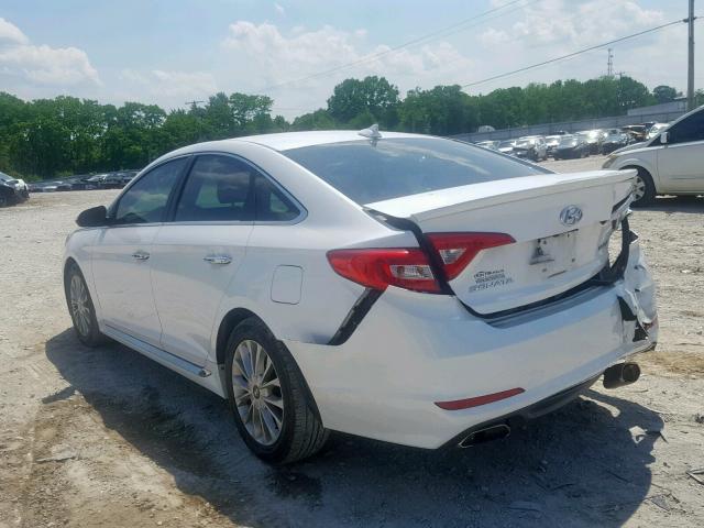 5NPE34AF8FH029877 - 2015 HYUNDAI SONATA SPO WHITE photo 3