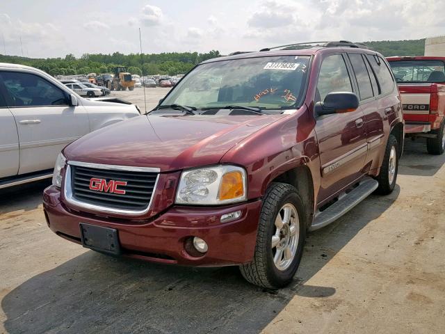 1GKDT13S432209606 - 2003 GMC ENVOY MAROON photo 2