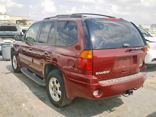 1GKDT13S432209606 - 2003 GMC ENVOY MAROON photo 3