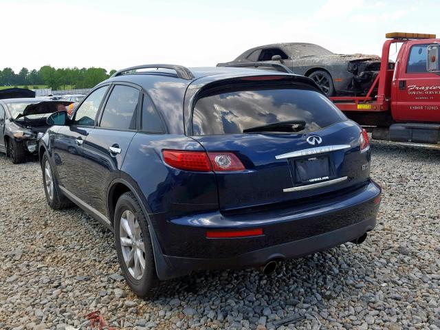 JNRAS08U66X101243 - 2006 INFINITI FX35 BLUE photo 3