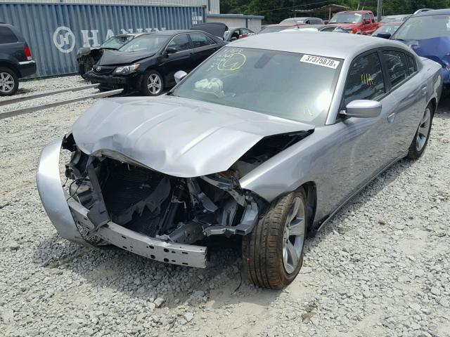 2C3CDXHG9GH114729 - 2016 DODGE CHARGER SX SILVER photo 2