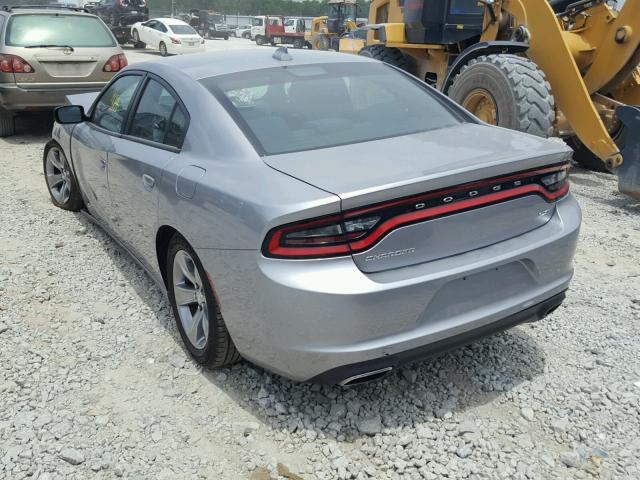 2C3CDXHG9GH114729 - 2016 DODGE CHARGER SX SILVER photo 3