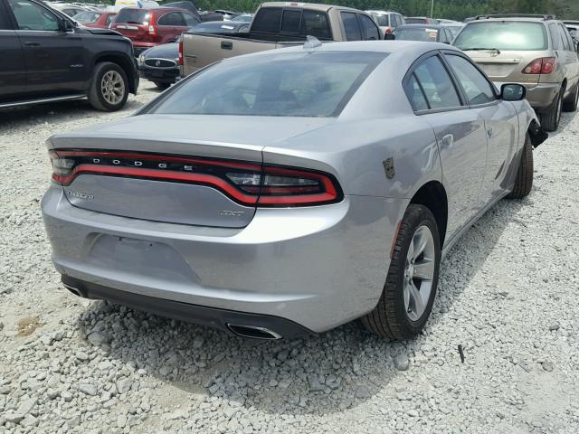 2C3CDXHG9GH114729 - 2016 DODGE CHARGER SX SILVER photo 4