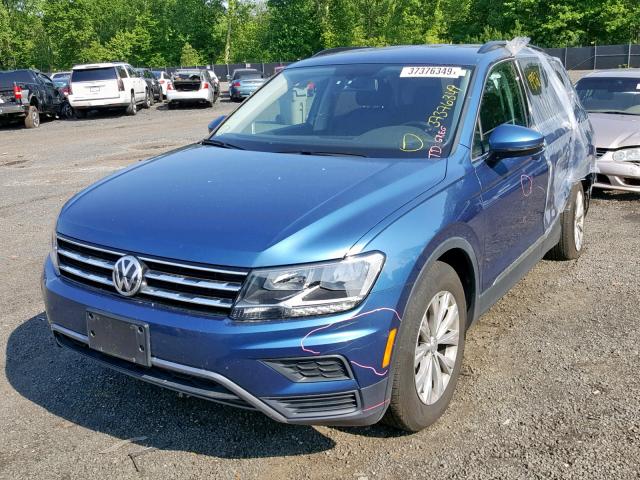 3VV2B7AX2JM046579 - 2018 VOLKSWAGEN TIGUAN SE BLUE photo 2