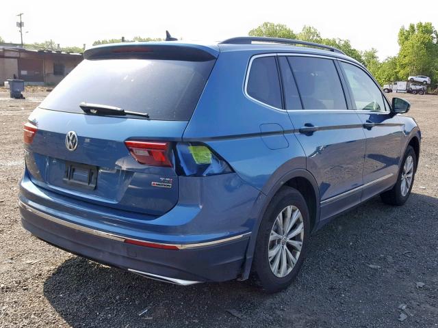 3VV2B7AX2JM046579 - 2018 VOLKSWAGEN TIGUAN SE BLUE photo 4