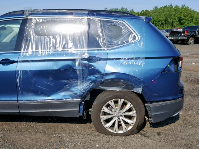 3VV2B7AX2JM046579 - 2018 VOLKSWAGEN TIGUAN SE BLUE photo 9