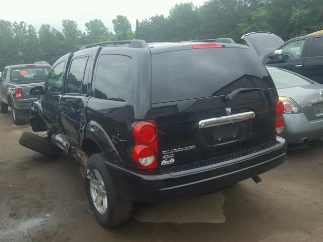 1D4HB48N56F118915 - 2006 DODGE DURANGO SL BLACK photo 3