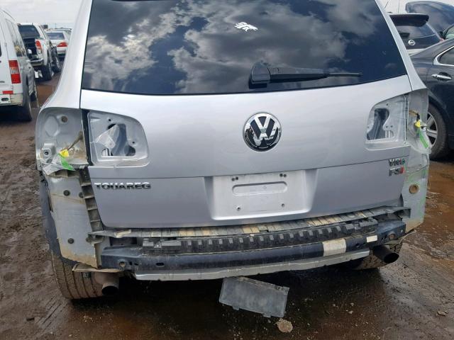 WVGBE77L18D037464 - 2008 VOLKSWAGEN TOUAREG 2 SILVER photo 9
