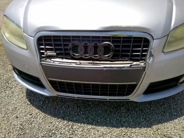 WAUEF78E87A104041 - 2007 AUDI A4 S-LINE SILVER photo 9