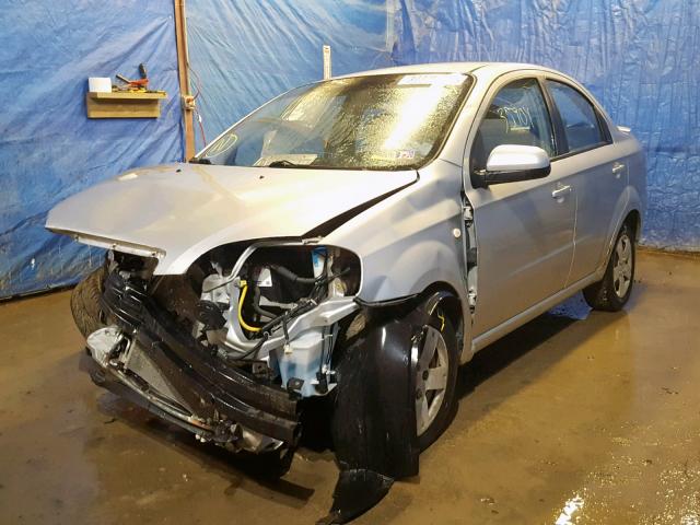 KL1TD56678B157736 - 2008 CHEVROLET AVEO BASE Gümüş foto 2