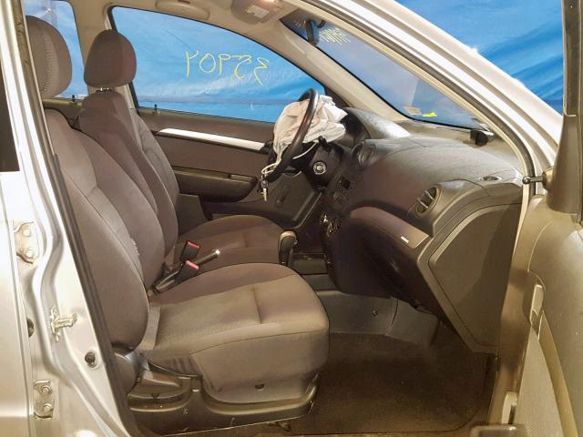 KL1TD56678B157736 - 2008 CHEVROLET AVEO BASE Gümüş foto 5