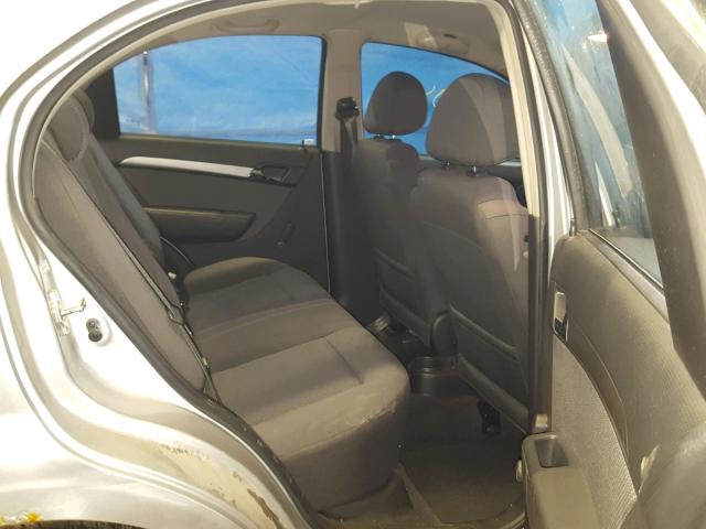 KL1TD56678B157736 - 2008 CHEVROLET AVEO BASE Gümüş foto 6