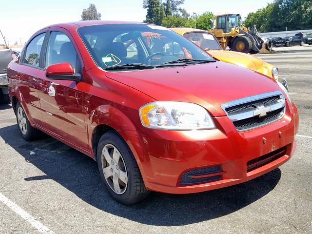 KL1TD5DE3AB130095 - 2010 CHEVROLET AVEO LS RED photo 1