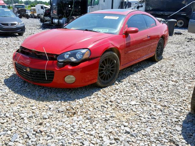 4C3AG52H83E107582 - 2003 CHRYSLER SEBRING LX RED photo 2