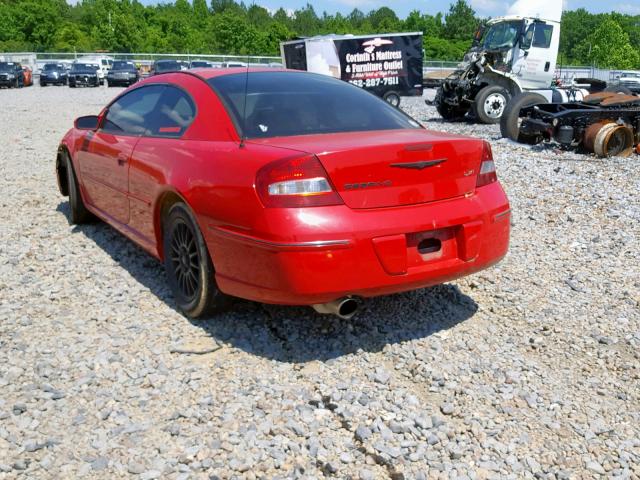 4C3AG52H83E107582 - 2003 CHRYSLER SEBRING LX RED photo 3