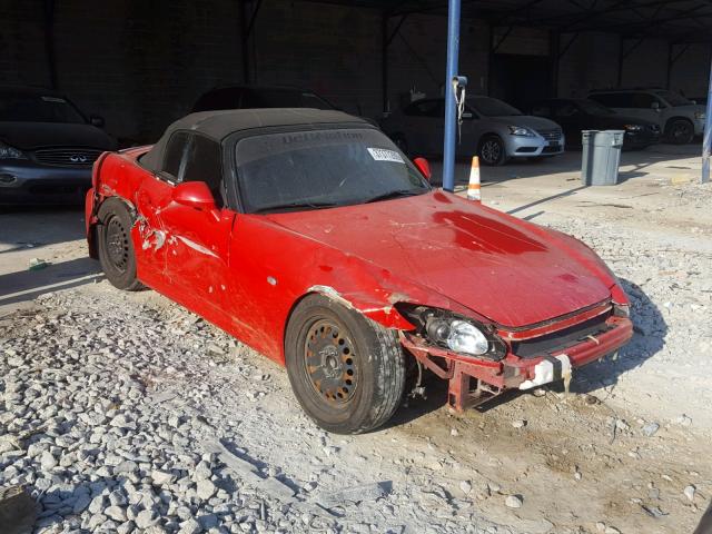 JHMAP11412T004291 - 2002 HONDA S2000 RED photo 1