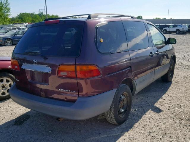 4T3ZF13C8WU029736 - 1998 TOYOTA SIENNA LE MAROON photo 4