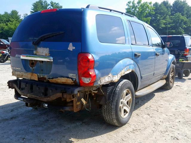 1D4HB48D14F195902 - 2004 DODGE DURANGO SL BLUE photo 4