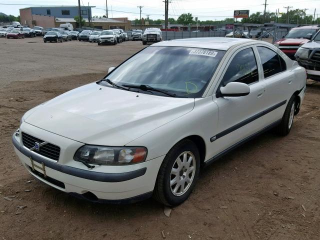 YV1RS61R712075165 - 2001 VOLVO S60 WHITE photo 2