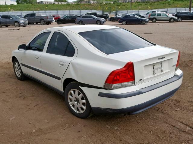 YV1RS61R712075165 - 2001 VOLVO S60 WHITE photo 3