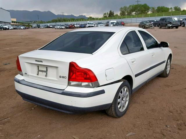 YV1RS61R712075165 - 2001 VOLVO S60 WHITE photo 4