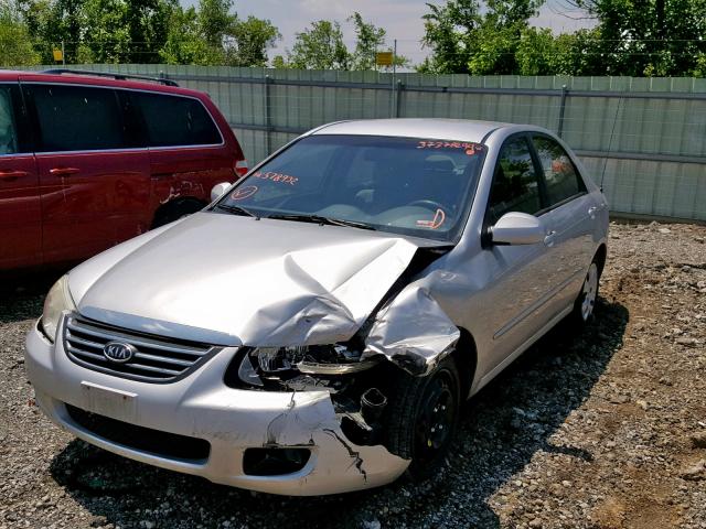 KNAFE121685578932 - 2008 KIA SPECTRA EX SILVER photo 2