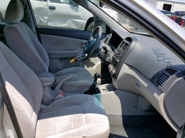 KNAFE121685578932 - 2008 KIA SPECTRA EX SILVER photo 5