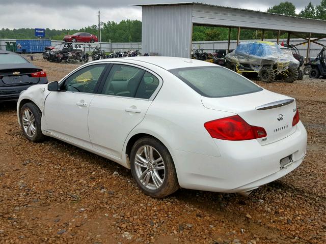 JN1CV6AR3FM520891 - 2015 INFINITI Q40 WHITE photo 3