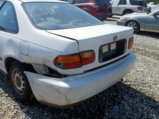 2HGEJ2128SH577910 - 1995 HONDA CIVIC DX WHITE photo 9