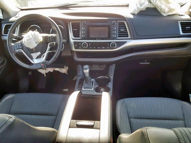 5TDBKRFH6FS177128 - 2015 TOYOTA HIGHLANDER WHITE photo 9