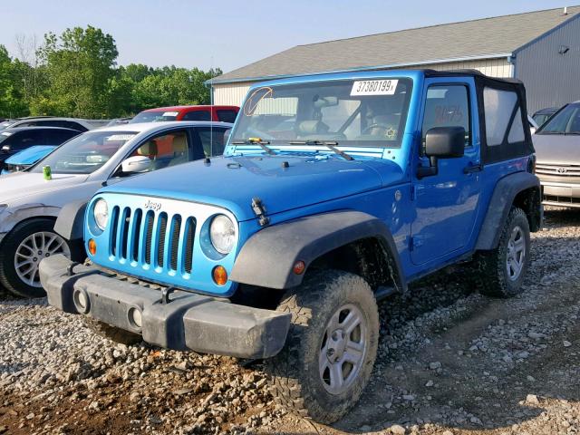 1J4AA2D13AL108641 - 2010 JEEP WRANGLER S ლურჯი ფოტო 2