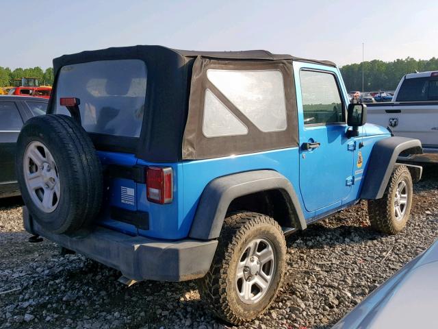 1J4AA2D13AL108641 - 2010 JEEP WRANGLER S ლურჯი ფოტო 4