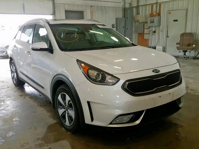 KNDCC3LC8H5072543 - 2017 KIA NIRO EX WHITE photo 1