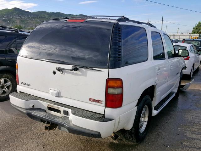 1GKEK63U63J272458 - 2003 GMC YUKON DENA WHITE photo 4