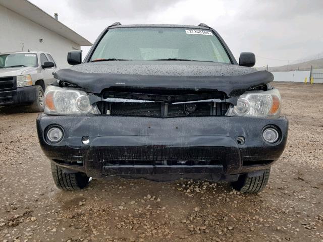 JTEEP21A250089268 - 2005 TOYOTA HIGHLANDER BLACK photo 9