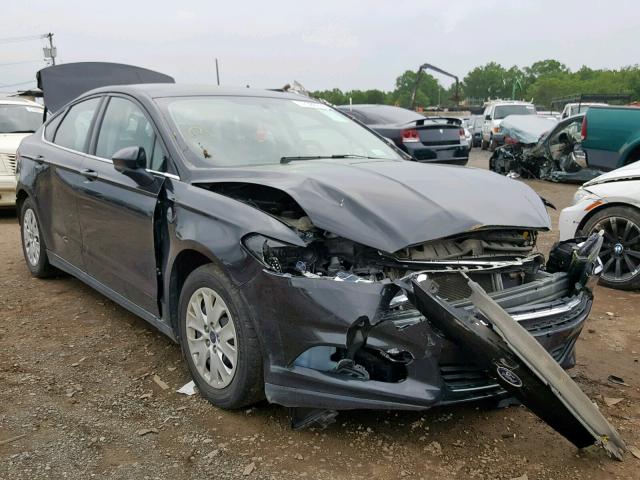 1FA6P0G72E5390950 - 2014 FORD FUSION S GRAY photo 1