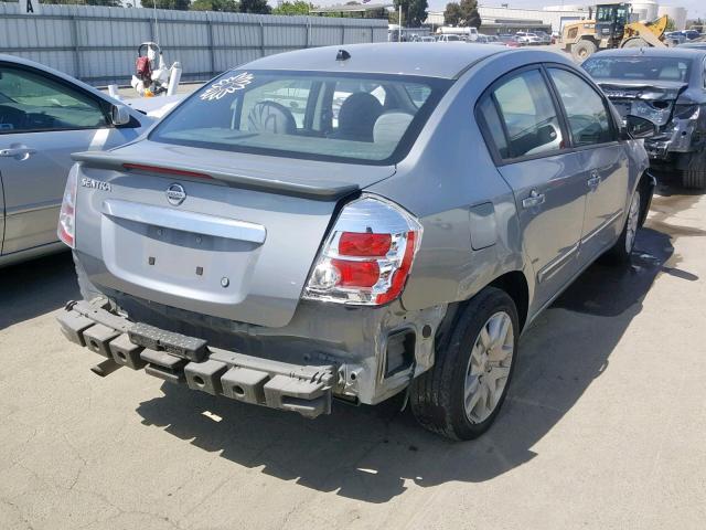 3N1AB6AP6BL710719 - 2011 NISSAN SENTRA 2.0 SILVER photo 4