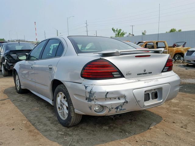 1G2NF52E73C141360 - 2003 PONTIAC GRAND AM S SILVER photo 3