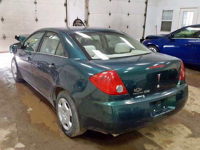 1G2ZF58B974192597 - 2007 PONTIAC G6 VALUE L GREEN photo 3