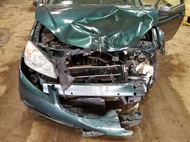 1G2ZF58B974192597 - 2007 PONTIAC G6 VALUE L GREEN photo 7