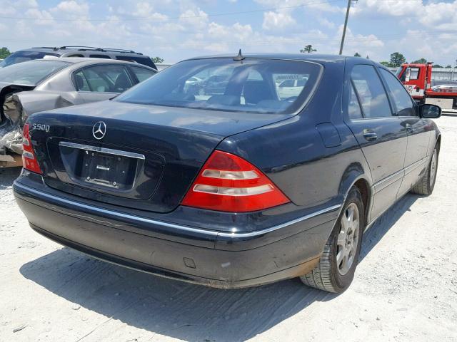 WDBNG75J52A224713 - 2002 MERCEDES-BENZ S 500 BLACK photo 4