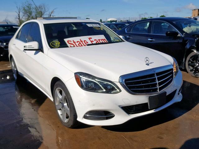 WDDHF5KB3EA904994 - 2014 MERCEDES-BENZ E 350 WHITE photo 1