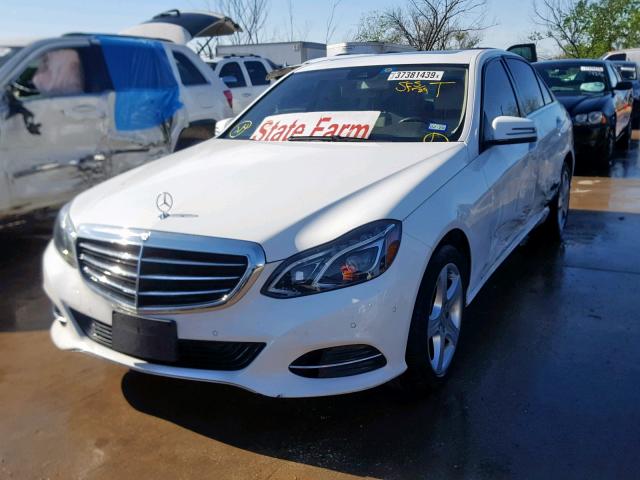 WDDHF5KB3EA904994 - 2014 MERCEDES-BENZ E 350 WHITE photo 2