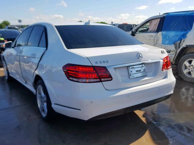 WDDHF5KB3EA904994 - 2014 MERCEDES-BENZ E 350 WHITE photo 3