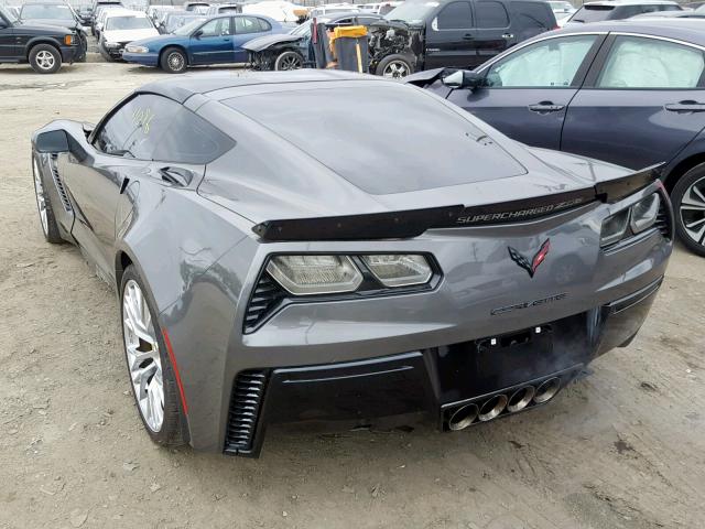 1G1YS2D60F5602876 - 2015 CHEVROLET CORVETTE S GRAY photo 3